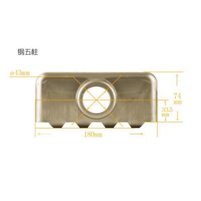 散熱器片頭廠家金鴻達金屬鋼五柱片頭