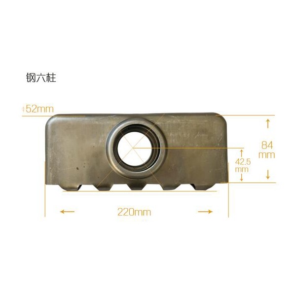 鋼六柱散熱器片頭