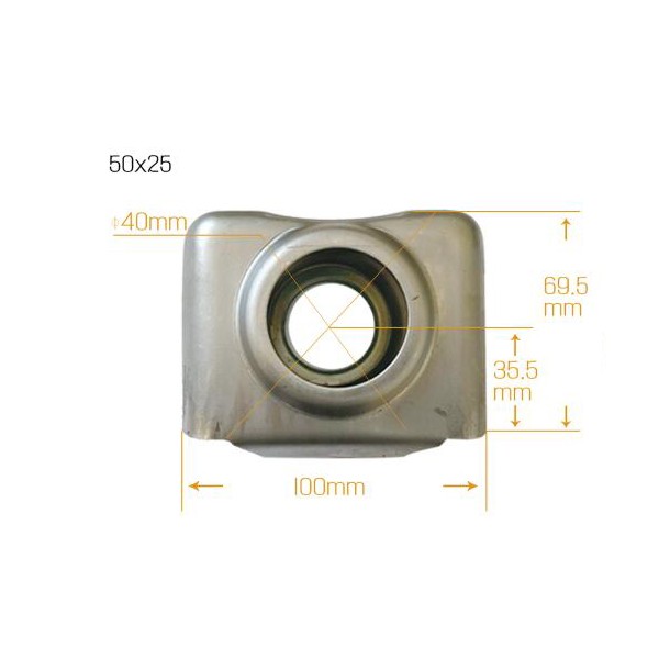 鋼制50X25散熱器片頭